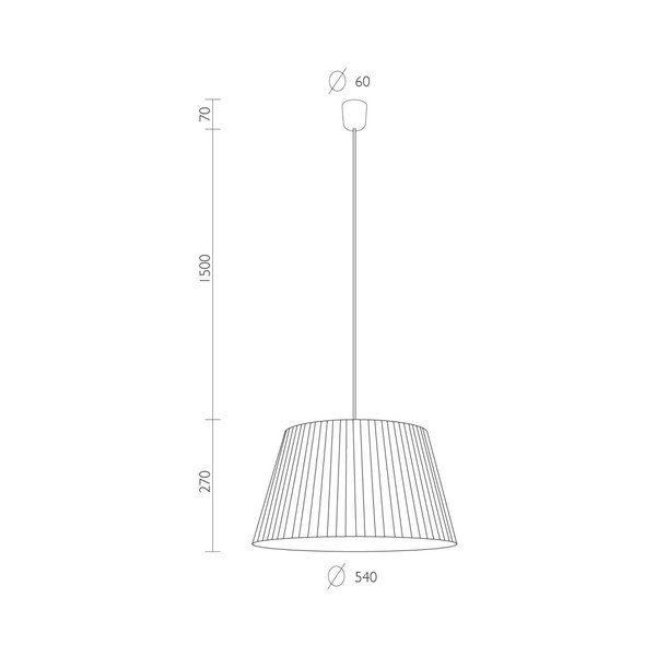 Krēmkrāsas griestu lampa Sotto Luce KAMI, Ø 54 cm-image-2