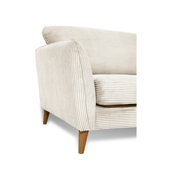 Balts velveta dīvāns 206 cm Paris – Scandic-image-4