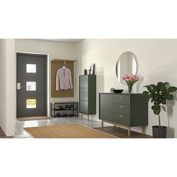 Zaļš atverams apavu plaukts Svea – Tenzo-image-1