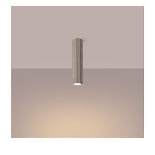 Pelēkbrūna metāla prožektora tipa lampa Gleam – Sollux-image-1