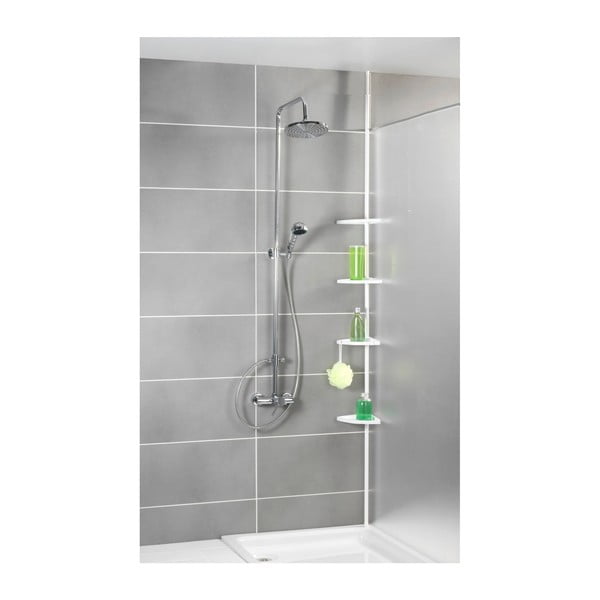 Balts teleskopisks stūra plaukts vannasistabai Wenko Easy-image-1