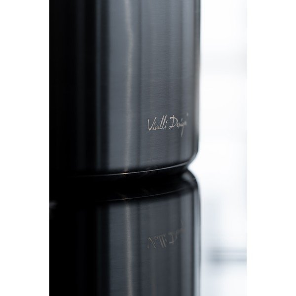 Melna tējkanna ar svilpi Vialli Design Diamante, 1,5 l-image-2