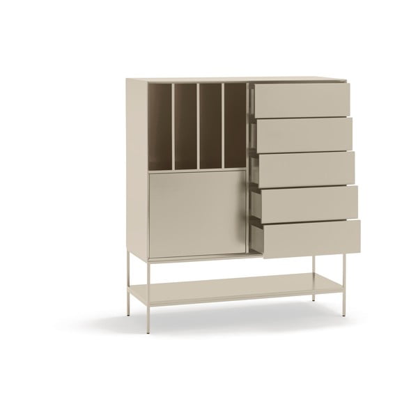 Krēmkrāsas skapītis 120x140x45 cm Platt – Teulat-image-4