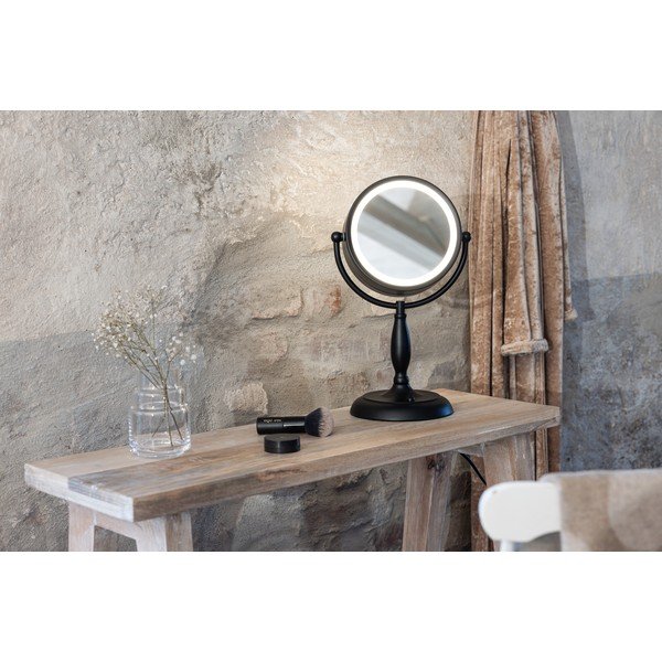 Matēti melna galda lampa ar stikla abažūru (augstums 36 cm) Face – Markslöjd-image-4
