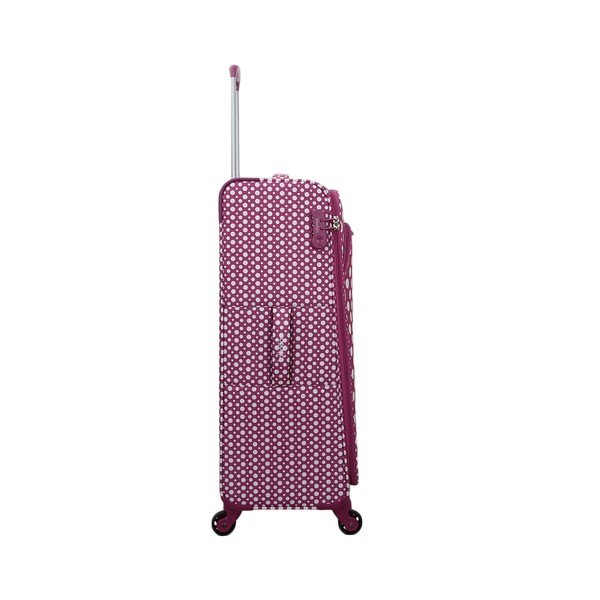 Violeti rozā bagāžas soma uz 4 riteņiem Lollipops Jenny, augstums 77 cm-image-1