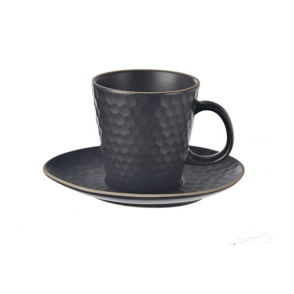 Melna kapučīno keramikas tasīte 250 ml Tea Time – Orion