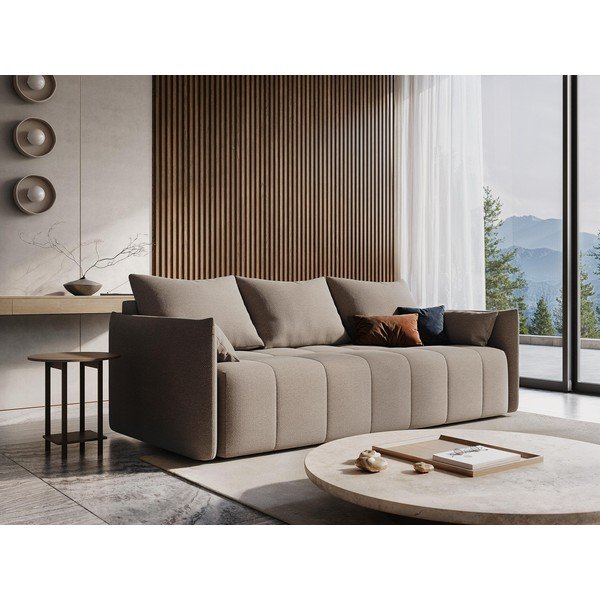 Gaiši pelēks salokāms/ar uzglabāšanas vietu stūra dīvāns (ar labo stūri/ar zvilni) Moku – Makamii-image-1