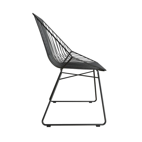 Melns metāla krēsls CosmoLiving by Cosmopolitan Ellis-image-2