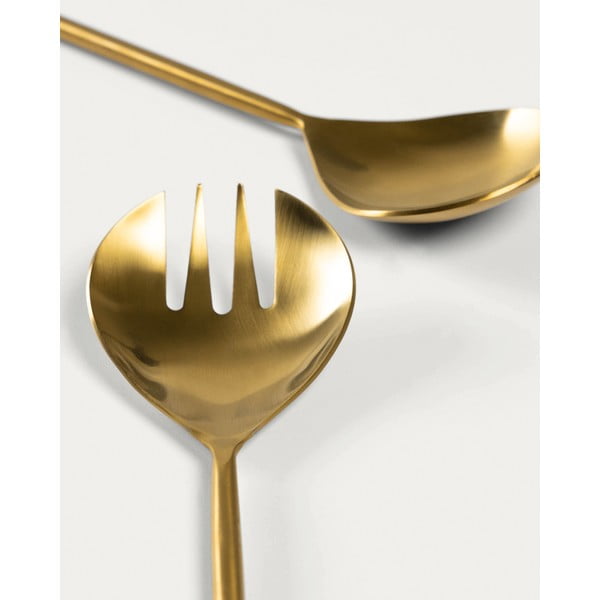 Nerūsējošā tērauda galda piederumi salātiem (2 gab.) Lite – Kave Home-image-2