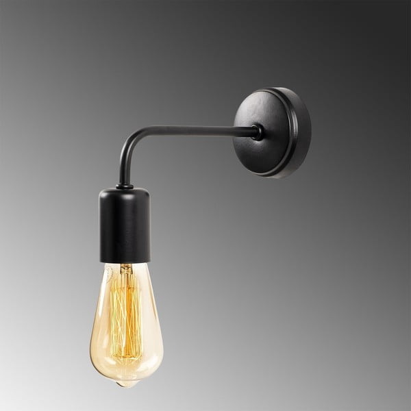 Melna sienas lampa Isidora – Opviq lights-image-1