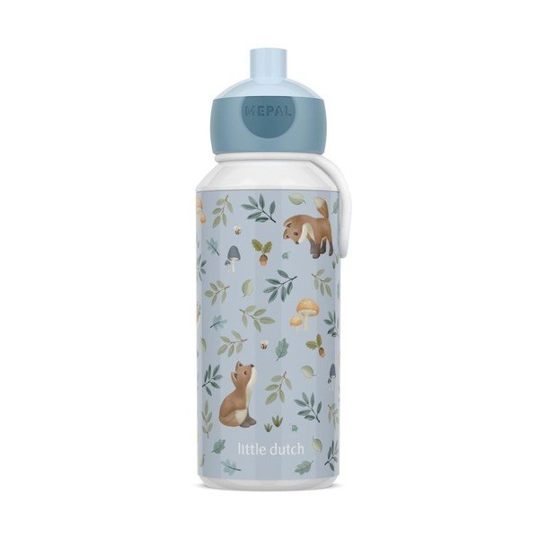Gaiši zila plastmasas bērnu pudele 400 ml Forest Friends – Mepal