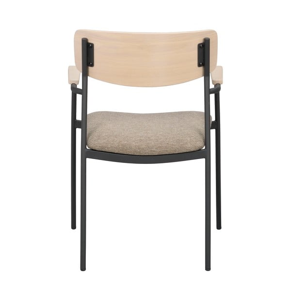 Bēši/dabīga toņa pusdienu krēsli (2 gab.) Maymont – Rowico-image-4