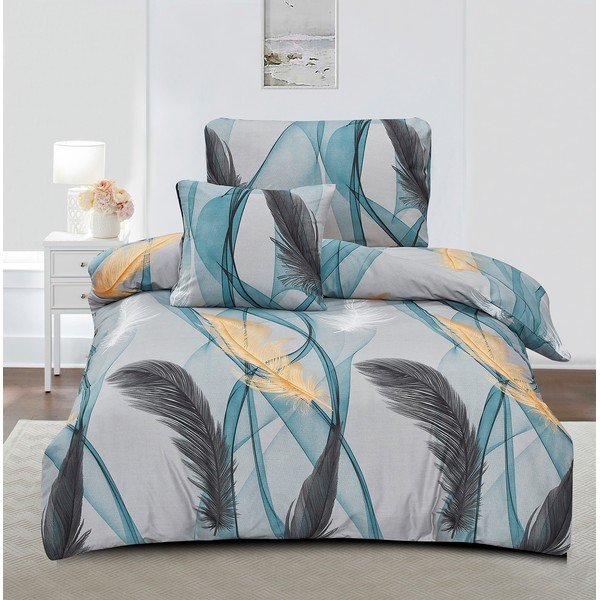 Vienguļamā gultas veļa no mikrosatīna 140x200 cm Melissa – My House-image-1