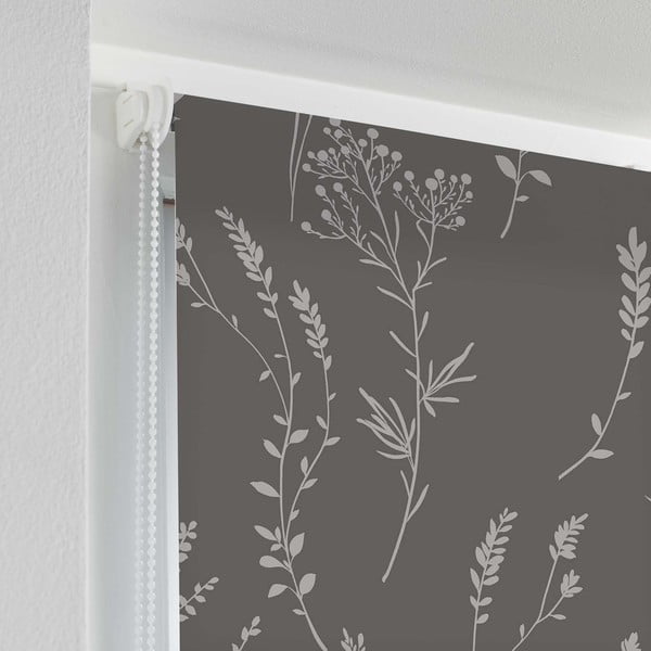 Antracīta pelēka tekstila žalūzija 120x180 cm Forelista – douceur d'intérieur-image-1