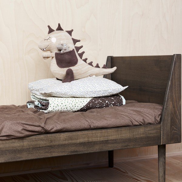 Zaļš ar rokām darināts bērnu paklājs no vilnas maisījuma ø120 cm Theo DIno – OYOY Mini-image-2