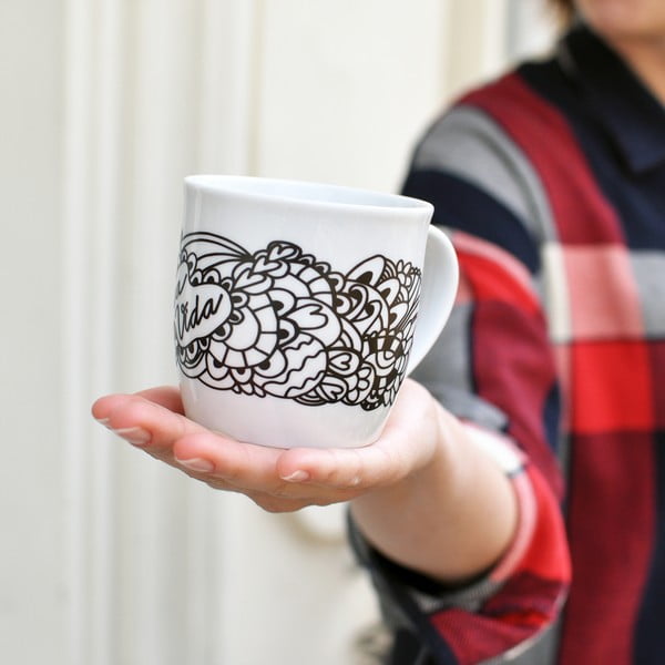 Krūze no ierobežotas sērijas Bonami Pura Vida by Petruccya, 260 ml-image-1