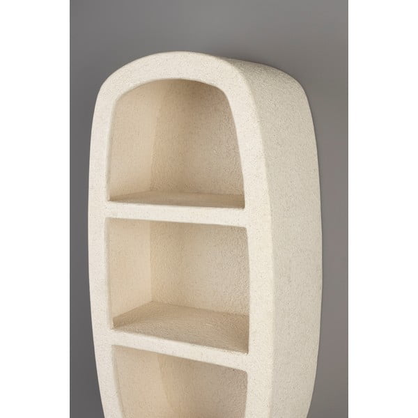 Krēmkrāsas daudzlīmeņu sienas plaukts 23 cm Veda – Dutchbone-image-4