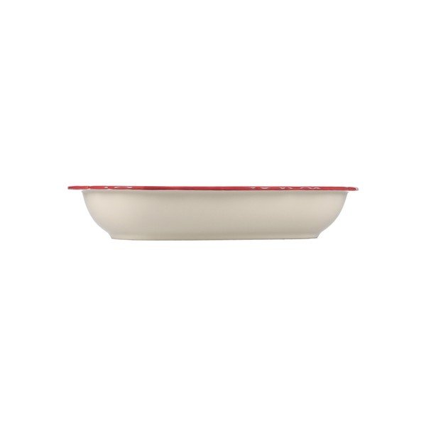 Bordo/ziloņkaula krāsas servēšanas porcelāna šķīvis Cyril – S|P Collection-image-4