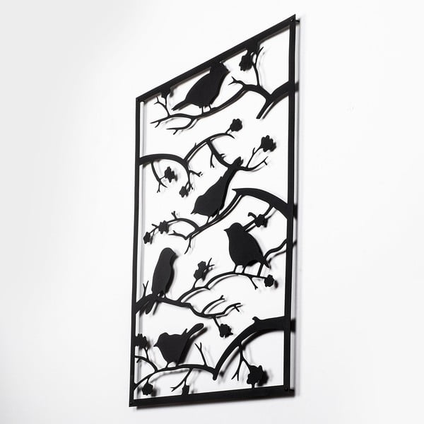 Metāla sienas dekors 47x66 cm Branch & Birds – Wallity-image-2