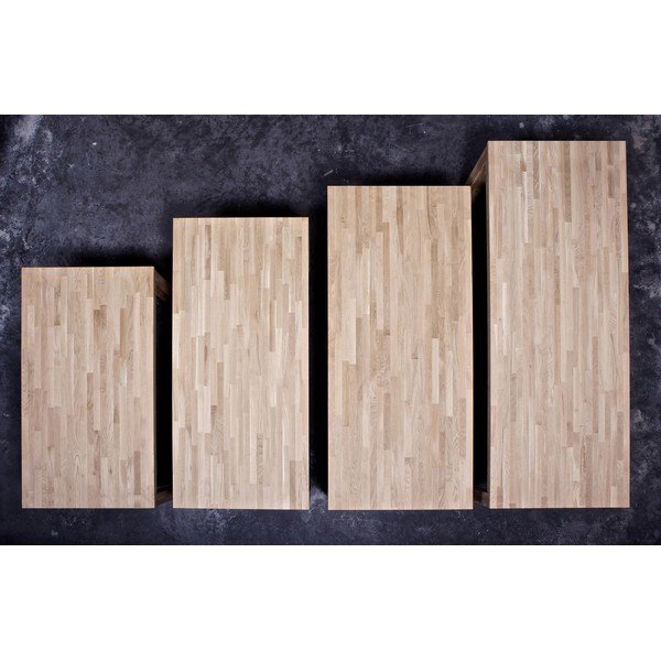 Koka ēdamgalds WOOOD Largo neapstrādāts, 85 x 150 cm-image-2