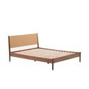 Tumši brūna divvietīga gulta ar redelēm 160x200 cm Elan – Kave Home