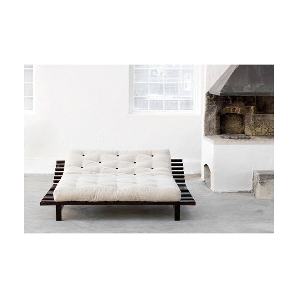 Divguļamā gulta no priedes koka ar matraci Karup Design Blues Double Latex Black Black, 140 x 200 cm-image-4
