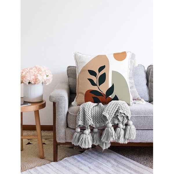 Spilvendrāna ar kokvilnas maisījumu Minimalist Cushion Covers Twiggy, 55 x 55 cm-image-2