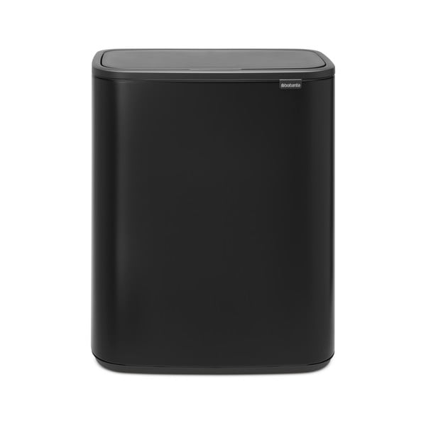 Matēti melna ar pieskārienu atverama tērauda atkritumu tvertne 60 l Bo Touch Bin – Brabantia-image-4