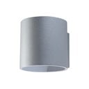 Pelēka sienas lampa Sollux Roda