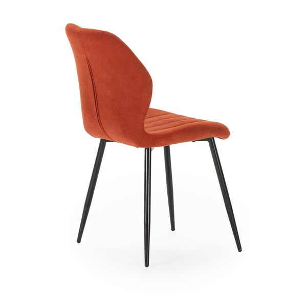 Ķieģeļu sarkani pusdienu krēsli (4 gab.) Milu – Marckeric-image-4