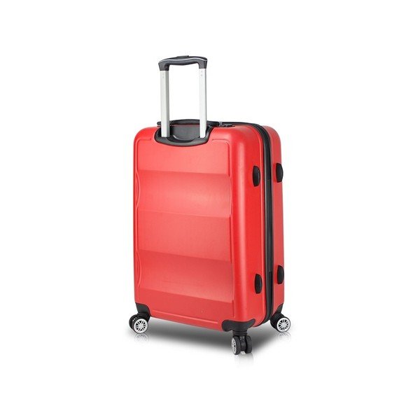 Sarkans ceļojumu koferis uz riteņiem ar USB pieslēgvietu My Valice COLORS LASSO Large Suitcase