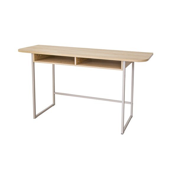 Dabīga toņa konsoles galds ar ozolkoka imitāciju 40x140 cm Darlington – Actona-image-2