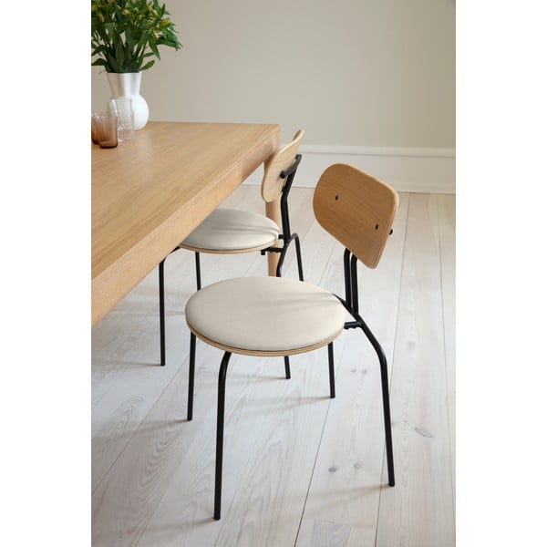 Melns/krēmkrāsas pusdienu krēsls Curious – UMAGE-image-1
