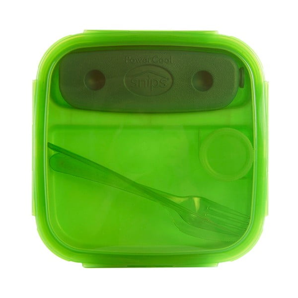 Zaļa pusdienu kaste ar galda piederumiem un dzesētāju Snips Lunch, 1,5 l-image-4
