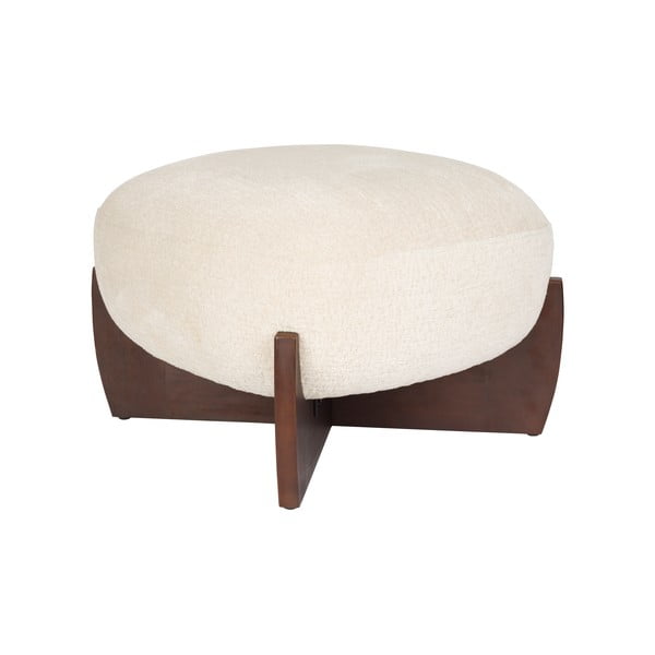 Bēšs kāju soliņš no buklē auduma Emilius – Dutchbone-image-2