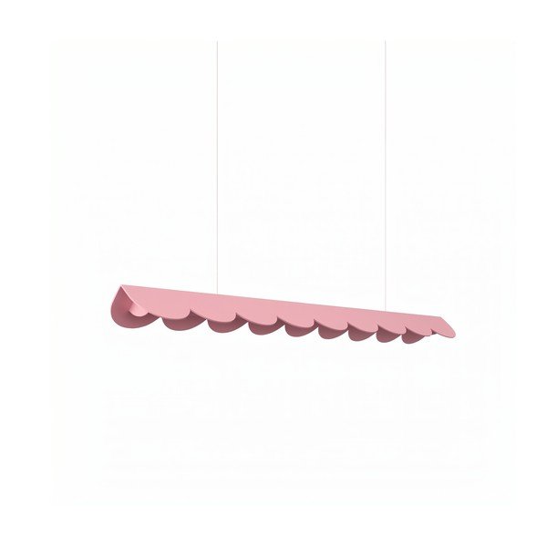 Rozā alumīnija LED piekaramā lampa BISCUIT – Thoro