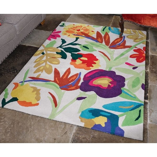 Carpet Flair paklāji "Paradīzes putns", krēmkrāsas/daudzveidīgs, 120 x 170 cm