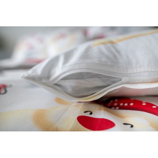 Ziemassvētku kokvilnas gultasveļa Cotton House Snowman, 140 x 200 cm-image-3