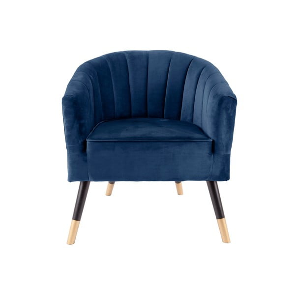 Tumši zils atpūtas krēsls Leitmotiv Royal