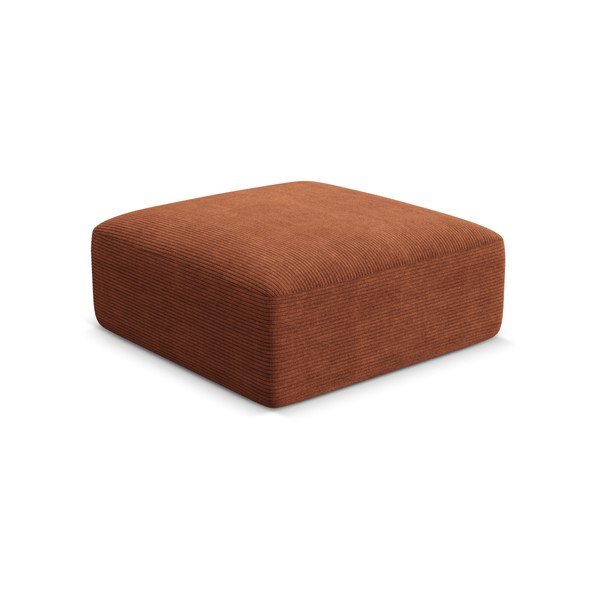 Terakotas oranžs velveta kāju soliņš Campi – Cosmopolitan Design