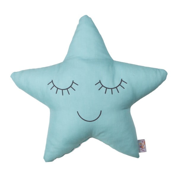 Tirkīza bērnu spilvens ar kokvilnu Mike & Co. NEW YORK Pillow Toy Star, 35 x 35 cm