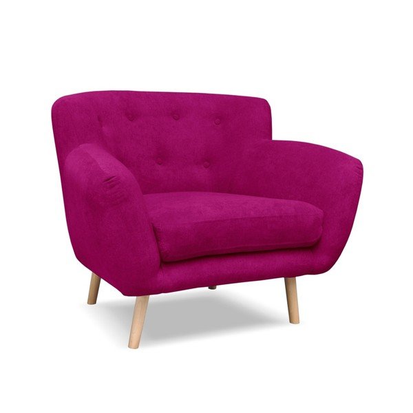 Tumši rozā atpūtas krēsls Cosmopolitan Design London-image-2