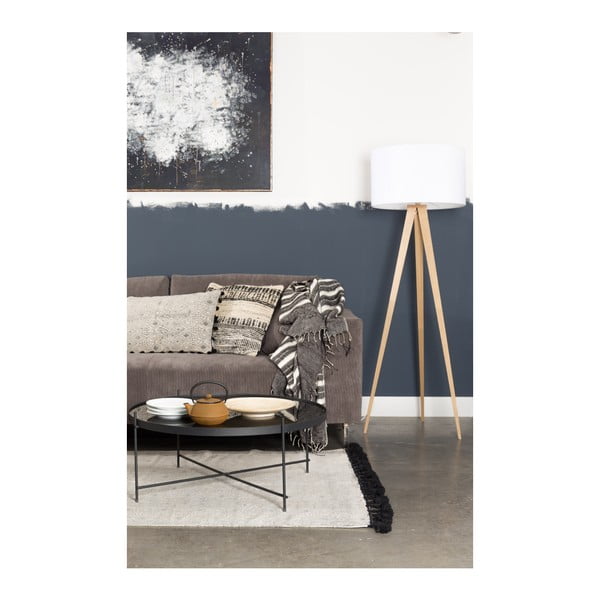 Balta stāvlampa Zuiver Tripod Wood, ø 50 cm-image-2