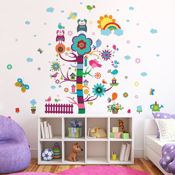 Bērnu sienas uzlīmju komplekts Ambiance Magic Tree