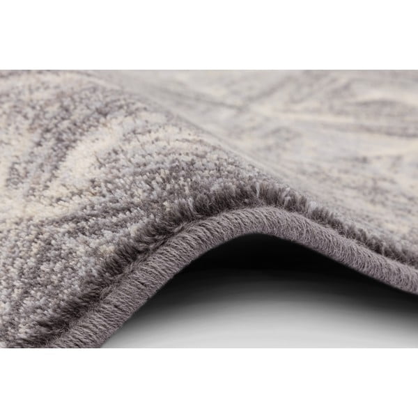 Pelēks vilnas paklājs 133x180 cm Moire – Agnella-image-2