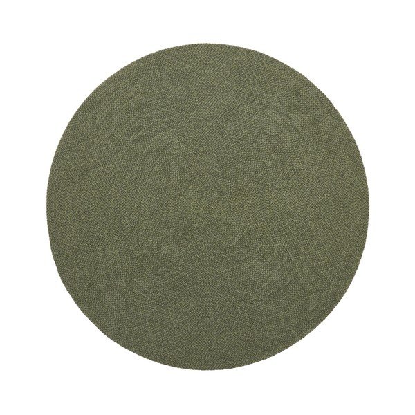 Zaļš apaļš iekštelpu un āra paklājs no pārstrādātas šķiedras ø 150 cm Despas – Kave Home