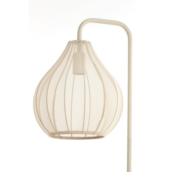Bēša stāvlampa ar auduma abažūru (augstums 156,5 cm) Elati – Light & Living-image-1
