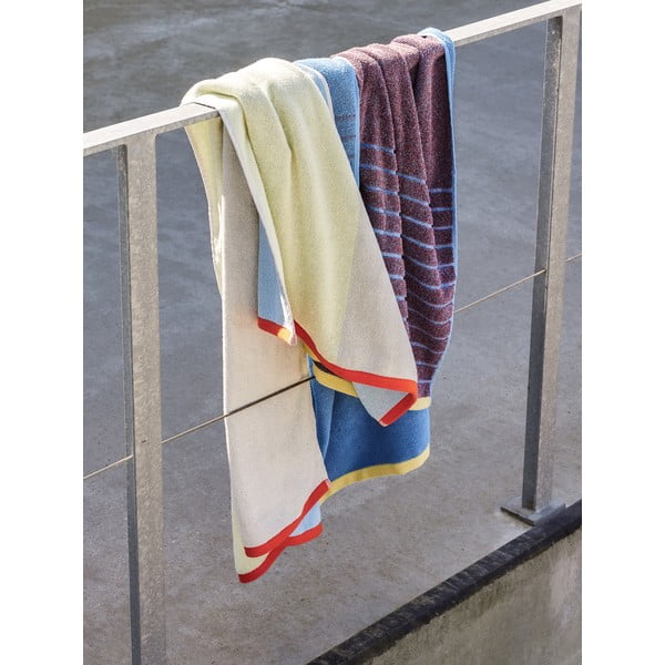 Zili violets kokvilnas dvielis Hübsch Dora, 70 x 140 cm-image-3