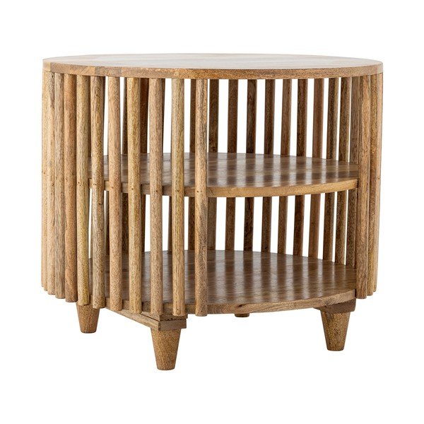 Dabīga toņa mango masīvkoka apaļš žurnālgaldiņš ø 60 cm Sali – Bloomingville-image-3