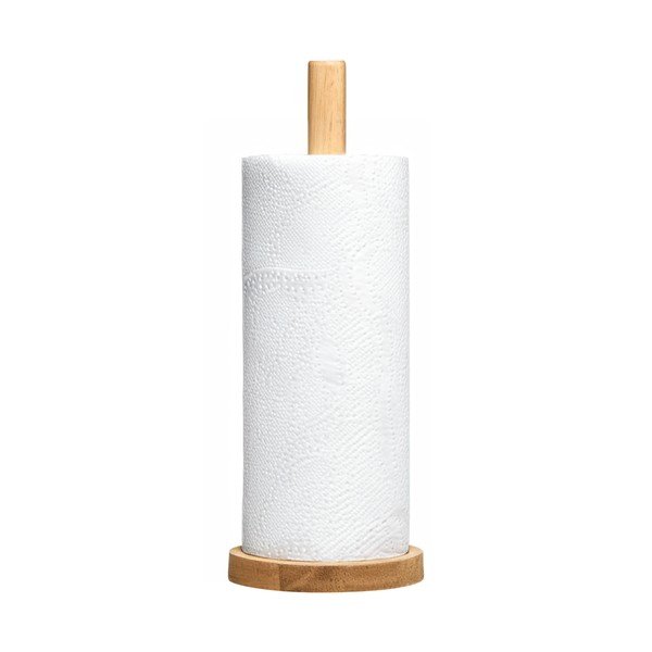 Dabīga toņa koka papīra dvieļu statīvs ø 12 cm Soka – Premier Housewares